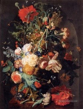 Fleur classiques œuvres - Vase de fleurs dans une niche 2 Jan van Huysum fleurs classiques